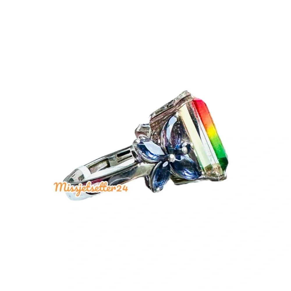JTV Multi Color Butterfly Ring Size 6.5 NWT
